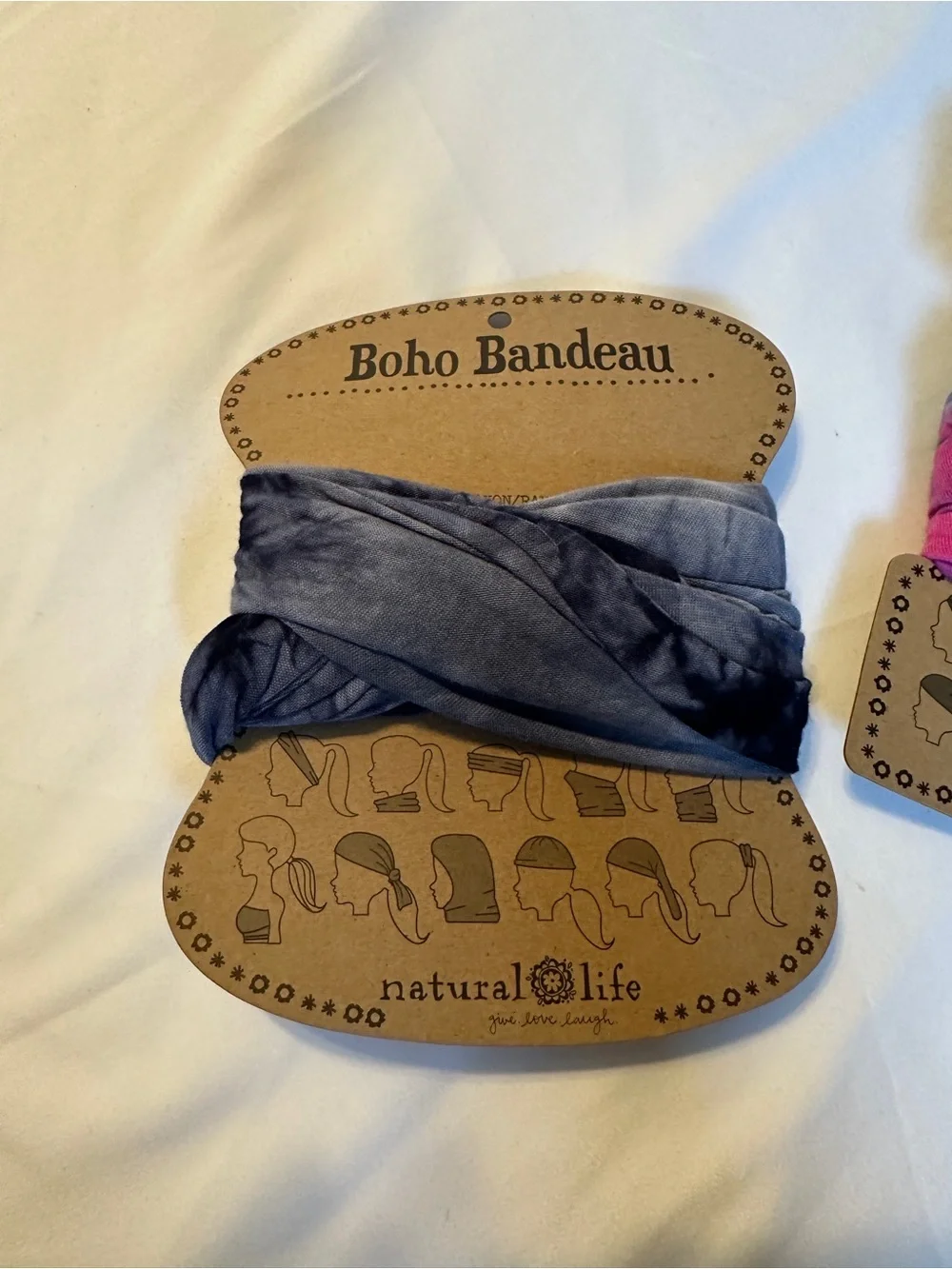 Natural Life Boho Bandeau- 2 tie dye bands